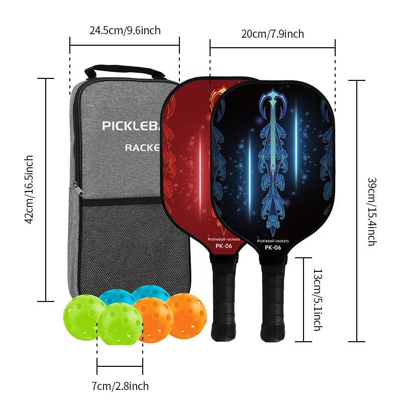 MythicStrike PK-06 Pickleball Set – Dual Paddle Power Pack