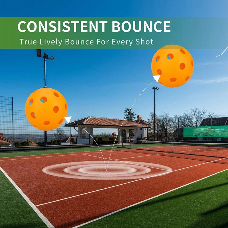 ProShot 6-Pack Outdoor Pickleball Balls with Mesh Carry Bag – Orange Edition