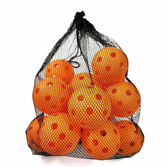 ProShot 6-Pack Outdoor Pickleball Balls with Mesh Carry Bag – Orange Edition