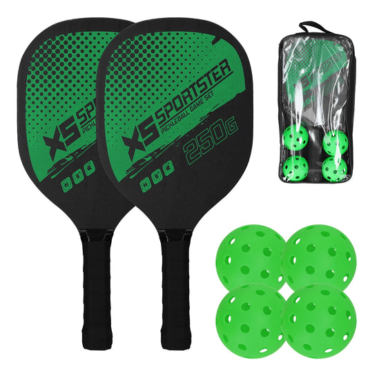XS Sportster 250G Pickleball Set – Green Edition